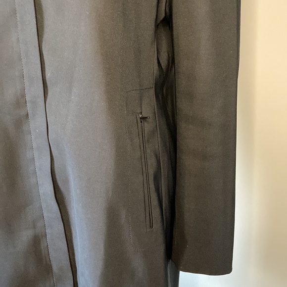 Slates Janet Howard Black Lightweight Overcoat Trench Size Small - Picture 7 of 11